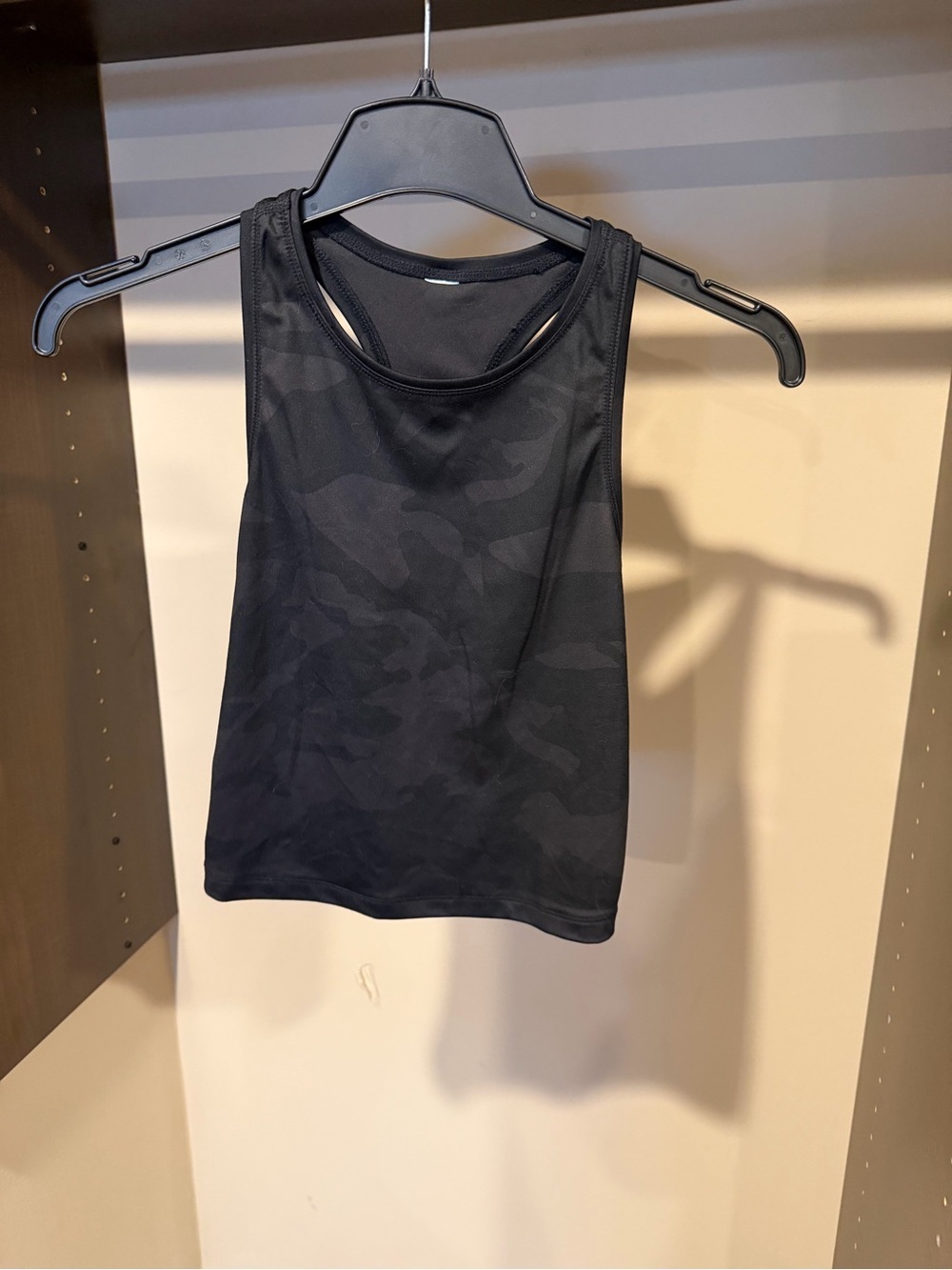 Women’s Black Camo Racerback Tank Top